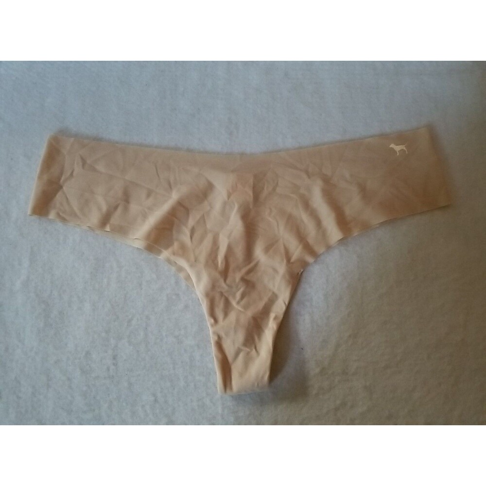 Victoria's Secret Panties Women's Beige Thong String Panty Size XL